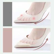 2/4片装可调节鞋垫，用于缩小鞋码，防滑垫，适用于高跟鞋，柔软舒适，适合各种鞋型，女士高跟鞋，鞋履配件，情人节礼物 - 彩色 - 查看 3