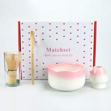 4pcs Japanese Ceramic Matcha Bowl Tea Set, Ideal For Christmas, Thanksgiving, Mother's Day Gifts, Matcha Green Tea Set - Multicolor - View 10