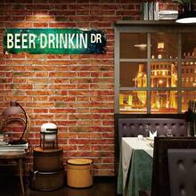 40x10cm Retro Plastic Sign Board "BEER DRINKIN DR" Vintage Crazy Beer Drinking Shelter Sign, Fashion Wall Art Plaque For Home Decor, Bathroom, Kitchen, Bar, House Wall Decoration Or As Unique Poster - Multicolor - View 5