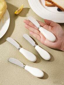 1pc/2pcs/4pcs/8pcs Stainless Steel Cheese Knife, Butter Knife, Spreader For Butter, Jam, Cream, Cheese