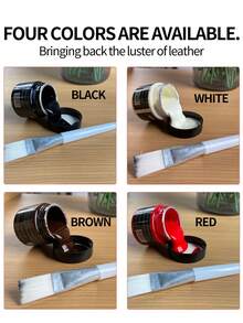 1 Set Leather Dye Kit - Restores Faded & Scratched Leather, Revives Original Color - Wear-Resistant Dye For Shoes, 4 Color Options, Suitable For Leather Shoes, Sneakers, Bags, Faux Leather, Sofa, Shoe, Spring Summer Picks, Brides Maid Gifts, Room, Bedroom Decor, Bedroom Decor, Beach, Travel, For Men, For Women, Vacation, Women's Day, Travel Essentials, Wedding Favors, Y2k, Bedroom, Car Accessories Women, Kitchen Decor,Wedding,Y2k,Party - Multicolor - View 8
