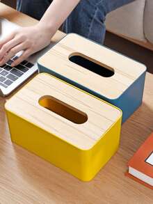 Desk Tissue Box, Multipurpose Tissue Paper Holder For Home, Living Room, Dining Room, Coffee Table, Nordic Minimalist Design - Multicolor - View 5