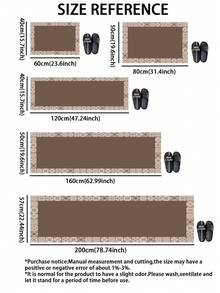 One Piece Of Silicone Kitchen Mat With Colorful Gradient Pattern, Anti-Fatigue, Non-Slip, Quick-Drying And Water-Absorbing, Simple And Stylish Soft Rubber Mat Suitable For Kitchen, Bathroom, Entrance Door, Laundry Room And Other Places ,Room Decor - Multicolor - View 5