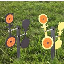 Foldable Double-Sided Bear Target For Indoor/Outdoor Shooting Practice - Easy Ground Insert Black Bear Goal With 10 Pre-Cut Target Papers, Compact & Portable