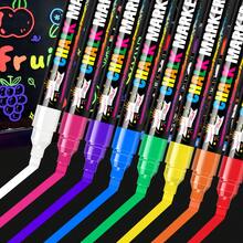 8-12 Colors Erasable Liquid Chalk Markers, Fluorescent Pens For Chalkboard, Neon Blackboard, Menu Board, Glass, Windows - Ideal For Creative Expression! - Multicolor - View 1