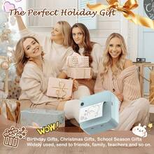 无墨贴纸打印机，迷你热敏打印机，附赠1卷热敏纸，无线口袋打印机，智能便携式收据打印机，适用于照片、日记、笔记和便签打印 - 彩色 - 查看 5