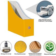 - Paquete de 2 soportes para carpetas para computadora, color amarillo dorado para biblioteca, oficina, hogar, 10.6 pulgadas de alto x 10.2 pulgadas de largo x 3.5 pulgadas de ancho en,38199576 - Rosa vieja - Ver 2