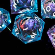 7pcs Dice Set, Includes Eyeball Resin Polyhedral Dice, Suitable For Role-Playing Games And Tabletop Games, D&D Dice, Suitable For Tabletop Games, Great Gift For Thanksgiving And Christmas
