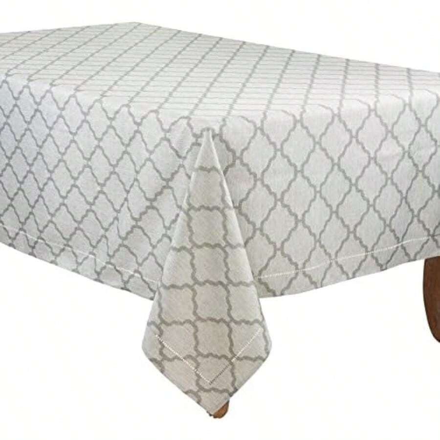 SARO LIFESTYLE Marrakesh Collection - Corredor con Dobladillo Cortado con láser, 16 x 108 Pulgadas, Color Gris Pardo(gris 228.6 x 165.1 cm (Rectangular)) - Multicolor - Ver 1