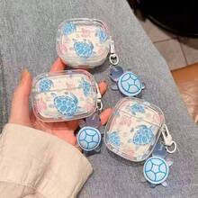 Apple Wireless Earphones Turtle Design Anti-Fall Protective Case - Clear - View 5