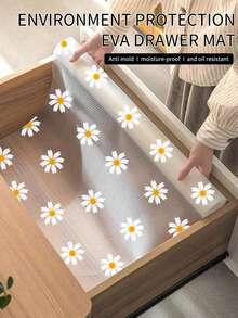 Washable Refrigerator Dividers - Waterproof And Oil-Repellent Refrigerator Mats For Freezers, Glass Shelves, Cabinets And Drawers - Essential Kitchen Storage Accessories - Chrysanthemum Pad - View 7