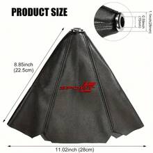 1pc Sports Themed Embroidered Universal Car Manual Gear Shift Knob Dust Cover, Gear Shift Sleeve - Fits Most Vehicles - Sport - View 2