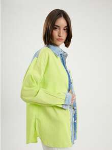 Stone Mix Shirt-MADE IN TURKEY - Lime Green - View 6
