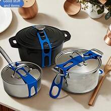 3pcs Adjustable Silicone Sealing Bands, Elastic Silicone Universal Lid Fixation Straps, Leak-Proof, Suitable For Various Pots, Bowls And Pans With Lids - Multicolor - View 4