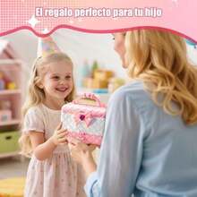 Caja de Maquillaje para Niñas, Set de Maquillaje para Niñas, Regalo para Niña, Protege la Piel de Las de Daños, Regalos de Navidad, Cumpleaños y Festividades para niños(Púrpura) - 3137 - Ver 7