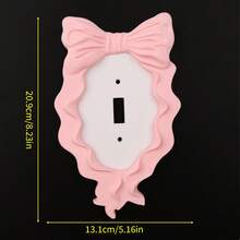 1pc Lolita Style Pink Bow Switch Decorative Panel, Girly Lighting Wall Switch Cover, Home Wall Switch Beautifying Accessory - Multicolor - View 17