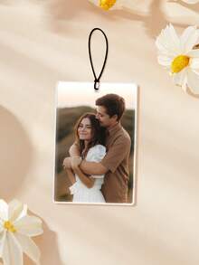 1-4 buc Pandantiv acrilic personalizat - Decorațiune personalizată pentru oglinda retrovizoare auto cu fotografie, Ornament acrilic dreptunghiular suspendat cu frânghie neagră, Decor auto interior și exterior, Cadou acrilic colorat de înaltă calitate pentru cupluri, Perfect pentru iubit, iubită, îndrăgostiți, familie, prieteni, Ideal pentru Ziua Îndrăgostiților, Zi de naștere, Aniversare, Logodnă, Comemorare nuntă - Multicolor - Vizualizare 5