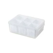 六合一洋葱、生姜、大蒜冰箱储物盒，带排水孔的厨房蔬果保鲜容器 - 彩色 - 查看 12