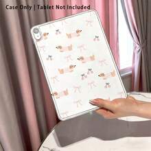 1pc High Transparent Anti-Drop TPU Tablet Case, High Definition Dog Bow Print, Compatible With IPAD 11 2025, MINI6/7, AIR1/2, Air4/AIR5/Air6/AIR7, 9.7 Inch IPad 2019/2020/2021, 10.2 Inch IPad 10/11, AIR11 (2024/2025), PRO11 (2024), PRO11 (2018-2022), PRO12.9 Inch/AIR13 - Multicolor - View 3