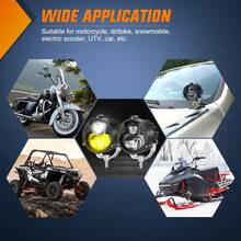 1个2.7英寸白琥珀色LED雾灯组件，IP67防水，辅助越野照明，适用于摩托车、越野车、电动自行车、轻便摩托车、雪地摩托车、全地形车、多用途车、SUV、卡车。 - 基礎版 - 查看 7