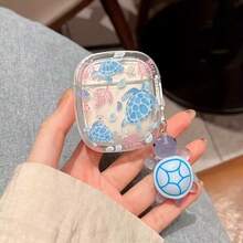 Apple Wireless Earphones Turtle Design Anti-Fall Protective Case - Clear - View 7