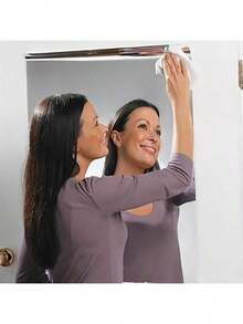 1 Roll Self-Adhesive Mirror Wall Sticker - Shatterproof, Washable, Suitable For Glass, Ceramic, Cabinet Doors And Smooth Surfaces - Decorative Modern Style, Multi-Piece Design, Creative Home Decor, Mirror Wall Decor - Multicolor - View 4