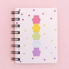 Cartoon Little Flower Side Flip Coil Notebook Mini Portable Loose-Leaf Notebook Notepad - Love - View 6