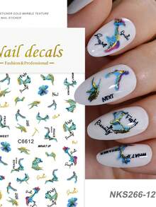 1Pc Nail Art Stickers Abstract Marble Pattern Lines 5D Adhesive Sliders DIY Nails Polish Manicure Sticker Decals - Multicolor - View 18