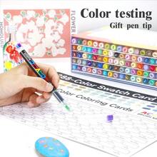 288 couleurs Stylos marqueurs acryliques, marqueurs à pointe souple opaque pour étudiants, estompables, effet aquarelle, fournitures artistiques de haute qualité pour le DIY, la peinture sur canevas, tissu, pierre, bois, verre, papier, plastique, idéal pour la rentrée scolaire - Stylo marqueur acrylique liquide direct - Voir 11