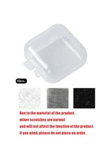 20个透明首饰/耳塞收纳盒，性别揭晓派对用品，生日、婚礼、派对的完美礼物，送给同事、朋友和家人的理想之选，返校必备