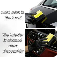 1pc Car Wash Sponge, Corner Wipe, Composite Tire Brush, Car Waxing Sponge, Beauty Cleaning, Car Cleaning, Car Wash, Car Brush - A - View 3