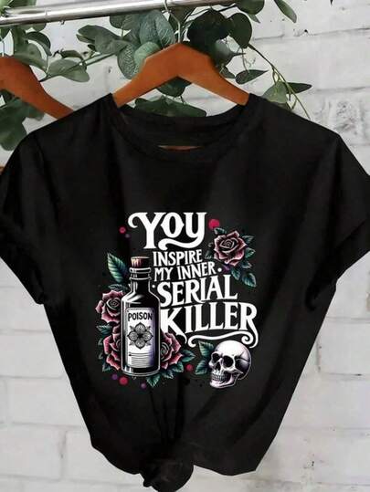 Men's Casual Tshirt Women's Graphic Tee Women's Summer Rose Skull Graphic T-Shirt,Casual Comfort Top Daily Wear Summer Outfit Women,Tops,Graphic Tee Plus Size Women Clothes,Plus Size Tops,Tops Plus Size Women,Curvy Plus Size Clothes,Plus Tops,Plus Size T Shirts,Plus Size Maternity Clothes,Tshirts Women Plus Size,Halloween Gifts Girls Clothes Men's Outfits Women's Clothing Men's Anime Top Graphic T-Shirt For Men & Women Quick Ship Tops For Women Men New Year Outfit Gift For Girlfriend Boyfriend