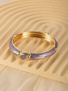 1件奢华复古彩色树脂粗手镯，适合女性，可用于夜店、办公室、日常和街头风格，是音乐节、嘉年华等场合的吸睛配饰，也是婚礼、情人节、母亲节、生日等节日送礼佳品。 - 手鐲 - 查看 5