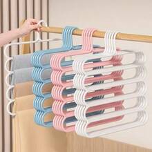 1/3pcs Multi-Functional Non-Slip 5-Tier Closet Organizer Rack, Tie Rack, Scarf Rack, Hair Accessory Rack, Practical Home Storage Tool, Space Saving, Neat And Tidy(Random Color) - Multicolor - View 8