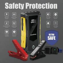 Car Starter - Portable 12V Jump Starter Box, Car Emergency Repair Tool Kit, With USB Interface, LCD Display And LED Light, Three Modes, Suitable As A Birthday Gift For Fathers, Husbands, And Boyfriends, And A Good Choice For Holiday Gifts. - 黃色搭電款 - 查看 7