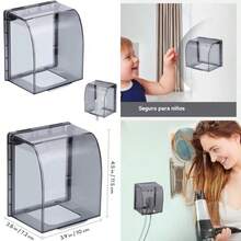 Ciieeo Cubierta Impermeable Para Enchufe Tipo 86 Protector De Eléctricas Para Baño Caja De Enchufe Resistente Agua Fácil Instalación Para Hogar Oficina Hotel(default) - Multicolor - Ver 1