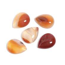 5pcs Or 10pcs/Pack Natural Water Drop Shape Cabochon Gemstones, Multi-Styles Loose Stones For Handmade DIY Jewelry Making Like Necklace, Ring, Bracelet, Vintage, Amethyst, Charoite - Multicolor - View 11