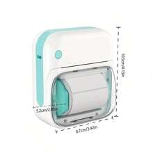 Mini Wireless Label Printer, Portable Thermal Label Printer, Comes With 1 Roll Of 40*20mm White Label Paper,Suitable For Small Businesses, Office, Home, Clothing, Jewelry, Cosmetics, Kitchen Food Labels - Multicolor - View 4