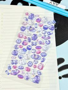 POKOJA LAND 3D立体浮雕水晶贴纸，水果兔子，儿童手工教育DIY装饰材料贴纸，螺旋笔记本，办公及学校用品 - 查看 9