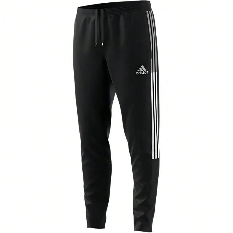 Adidas 阿迪达斯 Tiro21 Wov Pnt 复古运动足球训练侧条纹针织裤，男款，黑色