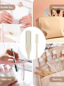 6-In-1 Nose Hair Trimmer Set, Includes Storage Case, Double-Sided Nose Hair Trimmer, Portable 360° Rotating Manual Nose Hair Trimmer, Stainless Steel Double-Sided Nose Hair Scissors, Manual Round Nose Hair Trimmer, Dual-Head Nose Hair Trimmer, Manual Cleaning Nose Hair Trimmer, Small Scraper, Unisex, Colorful - Multicolor - View 7