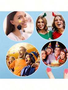 200pcs Stickers, Various Shapes And Sizes, Best Choice Back To School Makeup, Effective Choice Concealer, Suitable Various Occasions,Makeup,Cheap,Room Decor,Vanity,Travel,Bedroom,Makeup Accessories,Cheap,Stocking Stuffers,Makeup,Makeup Tools,Cheap Stuff,Gifts,Gifts Women,Gifts - Nhiều màu - Xem 4