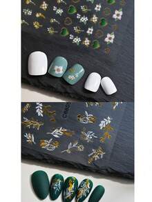 1Pc Nail Art Stickers Abstract Marble Pattern Lines 5D Adhesive Sliders DIY Nails Polish Manicure Sticker Decals - Multicolor - View 4