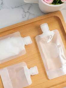 Travel Packaging Bag, A Reusable Container For Toiletries Suitable For Gyms, Camping, And Outdoor Activities - Clear - View 2