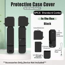 Pocket 3 Case, Soft Silicone Protective Case Compatible With DJI Osmo Pocket 3 Creator Combo, Lightweight Creen Protector Grip Cover Accessories For Xtra Muse - Pink - Multicolor - View 15