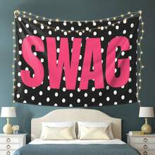 SWAG Printed Tapestry, Lightweight And Durable, Perfect For Living Room, Bedroom, Office Decoration, Live Streaming Party Wall Art, Ideal Holiday Gift, Fun And Bold Wall Art Party Gifts, Indoor And Outdoor Decorative Banners, Suitable For Hanging In Bedrooms, Living Rooms, Offices, And Dormitories For Party Decorations - 多色19 - 查看 4