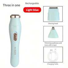 3-In-1 Electric Shaver, Multi-Head Shaver, Portable Shaver, Underarm Hair Remover, Eyebrow Trimmer, Shaver And Nose Hair Trimmer, Multi-Functional - Multicolor - View 15