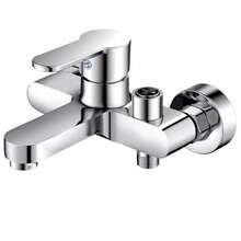 Classic Zinc Alloy Shower Faucet - Cold And Hot Water Mixing Valve, Knob To Switch Water Flow Mode, Wall-Mounted Bathroom Three-Way