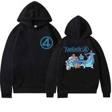 2025 Men's And Women's Matching 2D Hooded Sweatshirt - A Hooded Sport Coat Suitable For Both Boys And Girls. Warm And Fashionabl - Black - View 1