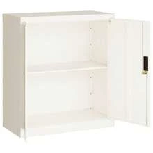 vidaXL Classeur branco 79x40x90 cm cinza - Branco - Ver 4